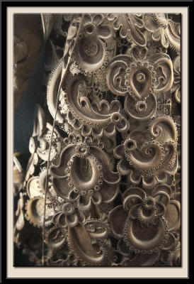 Limewood Carving of Lace Cravat (detail)