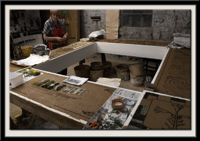 The Frame being Decorated