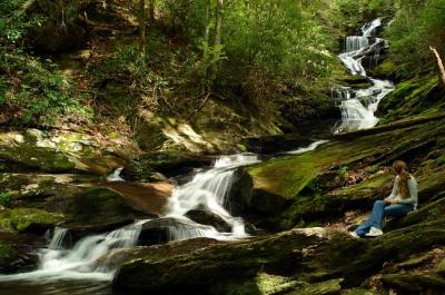 Katie at Roaring Fork Falls