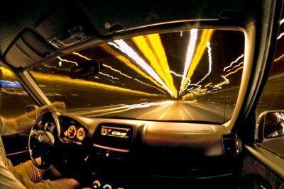 CRV night interior