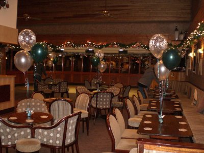 County Officers 21st balloon set with teal and silver 2010.JPG