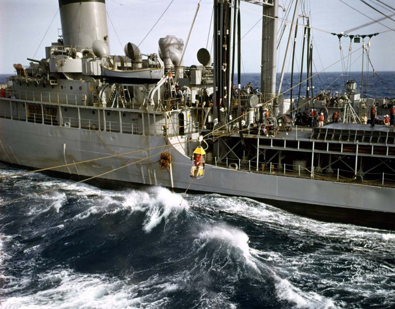 Highlining at Sea.  COM Des Dev Group Two going for coffee