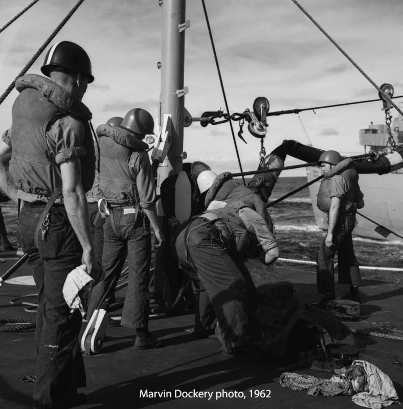 Hugh Purvis sailors refueling