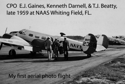 My first photo flight in 1959 at NAAS Whiting Field