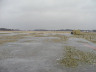 The Prop Flopper Field Was A Sheet Of Ice