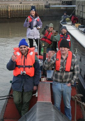 Celebrating a successful tidal passage