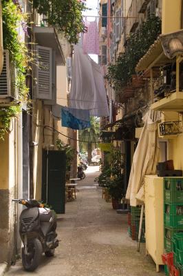Corfu town alley