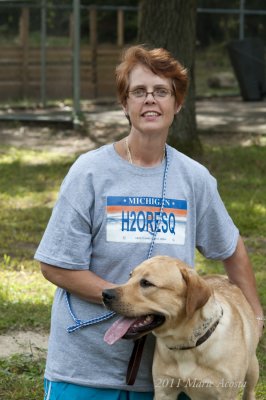Darlene & Skippy the Lab