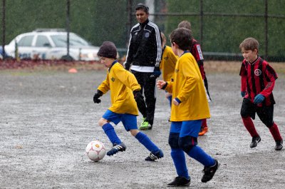 Isaac's first rain game