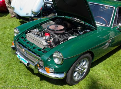 MGC GT with Ford 302 Windsor stuffed in it