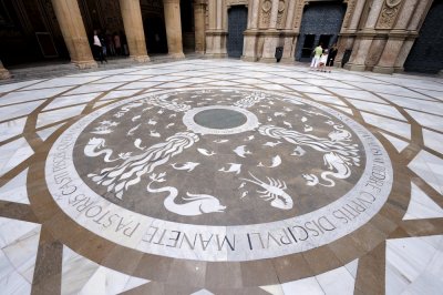 Marble paving of the Atrium