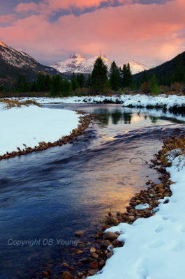 Sunset after the snow