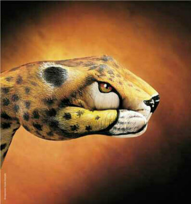 Handpainted Cheetah