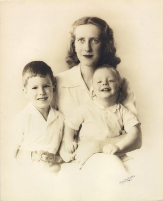 Sue Ware, Andy, and Harvey 1942