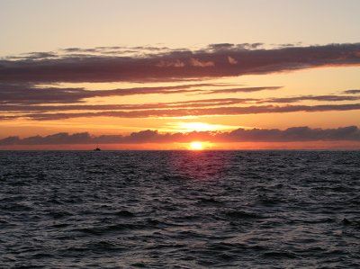Sunset, off the Na Pali Coast