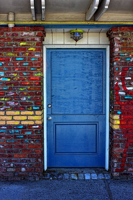 Colored Door - Morro Bay, California