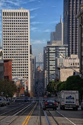 Down California Street - San Francisco CA