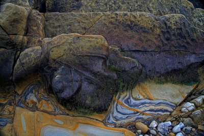 Colorful Rocks - Point Lobos - California