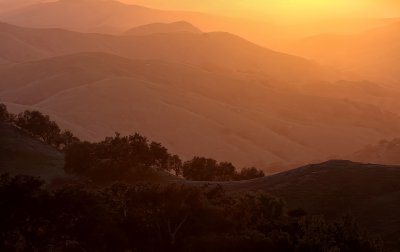 Coastal Range Sunset - Near Cambria, California