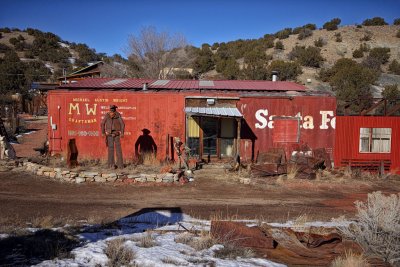 Gun Slinger and Shadow - New Madrid, New Mexico