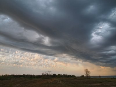 Stormy Sky Over Dunes- Kohler Andrae State Park - Wisconsin