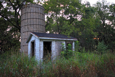 Old Shed and Silo - Rural Wisconsin