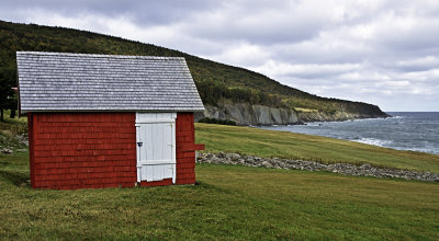 Red Shed by the Sea