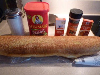 French Bread (leave out overnight)