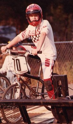 Scott on the gate