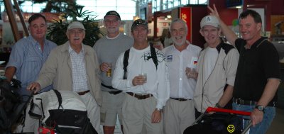 Brisbane International airport departures.