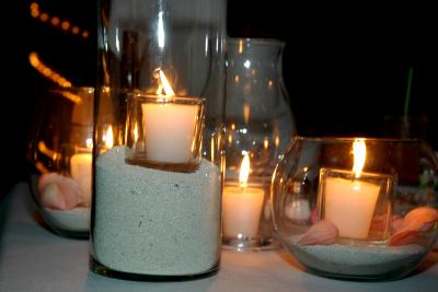 Candle centerpiece arraingment