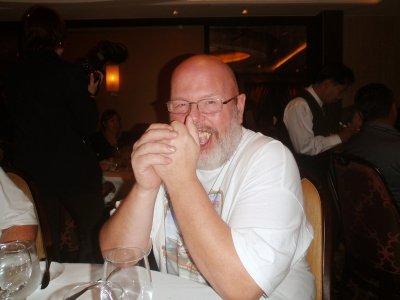 Brian at our first dinner