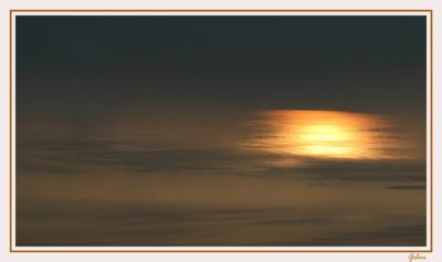 Lever de soleil sur le lac de Neuchtel.