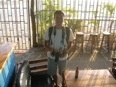 Cesar taking pictures of the festivities