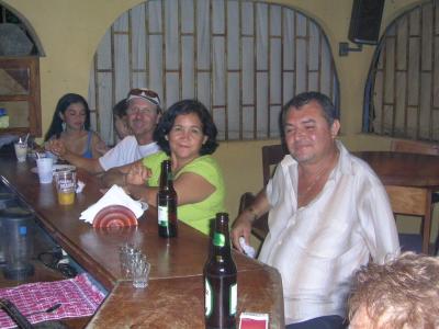 the bar