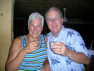 toasting to  Marie
