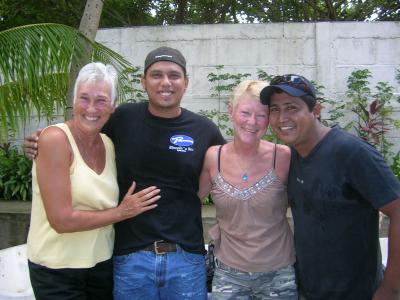 Patty and Renda with Rubin and Hugo