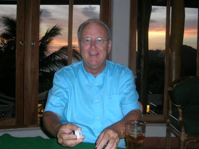 Ralph playing a friendly game of poker