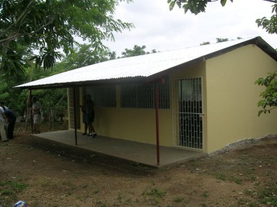 front of the new school