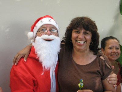 Our guest took time out for Santa