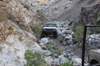 Finally over the rock