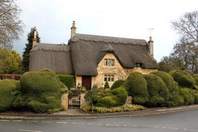 A modern thatched roof