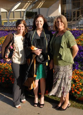 Bambi and Barb before Hooding Ceremony