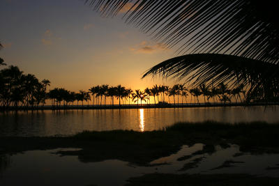 Framed 'Anaeho'omalu Beach Sunset