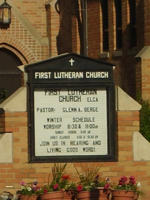 ...to FIRST Lutheran in...