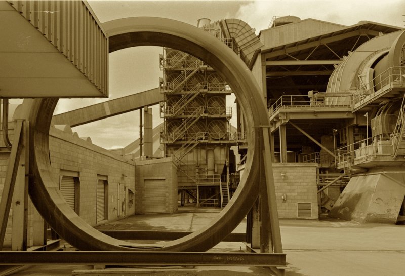 Berrima Cement Works No. 68 in sepia.