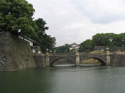 Ni-ju Bashi Stone Bridge, Imperial Palace, Tokyo