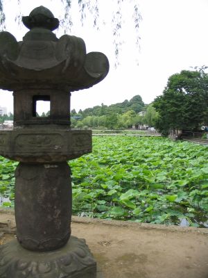 Stone Lantern, Shinobazu Pond, Ueno Park, Tokyo