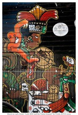 Mural- Lady XOC and the Vision Serpent by Twick ICP 2009
