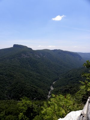 View of Table Rock and Linville River